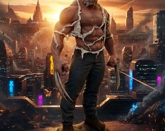 Hand-Painted Old man Logan / wolverine Resin Statue 1:4! | Game, Movie, and Comic Character Collectible | Detailed Figurine for Collectors