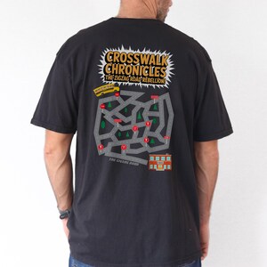 Maglietta da gioco Crosswalk Chronicles Maze Playmat, regalo divertente, maglietta da papà con pista da corsa automobilistica, maglietta con mappa della scuola, regalo per marito o papà