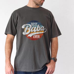 Best Baba Ever Shirt, Retro Vintage Persian Grandfather Tee, Grandad T-Shirt, Persian Dad Gift, Father’s Day Vintage Shirt