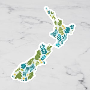 Sticker fougère de Nouvelle-Zélande en vinyle Sticker pour bagage extérieur Sticker Nouvelle-Zélande Scrapbook de voyage Stickers pour ordinateur portable Stickers de voyage