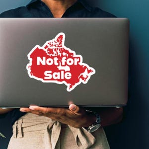Sticker pas à vendre Sticker carte du Canada rouge pour ordinateur portable Sticker de valise pour bagages Je suis un Canadien soutien Fier d'être canadien Sticker anti-atout