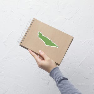 Pegatina de Palestina, calcomanía de viaje, calcomanía de geografía de Palestina gratis, calcomanía para computadora portátil, calcomanía de paz en el Medio Oriente, calcomanía para botella de agua, contorno de mapa verde