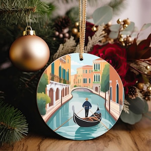 Venice Italy Christmas Ornament for Tree Italian Decoration Christmas Tree Ornament Holiday Decor Christmas Decoration Gift for Traveler