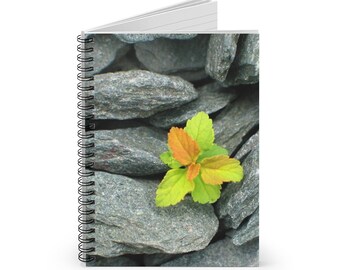 Seedling In Shale Spiral Notebook - Ruled Line 6x8 inches