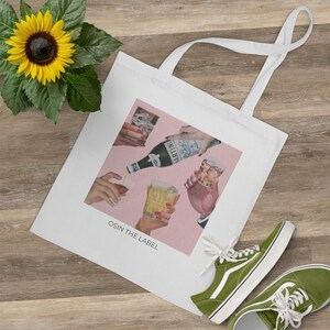 Pink Drinks Tote Bag afbeelding 3