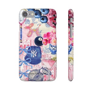 Pink & Blue Collage Phone Case afbeelding 9