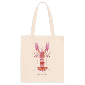 Pink Lobster Tote Bag afbeelding 2