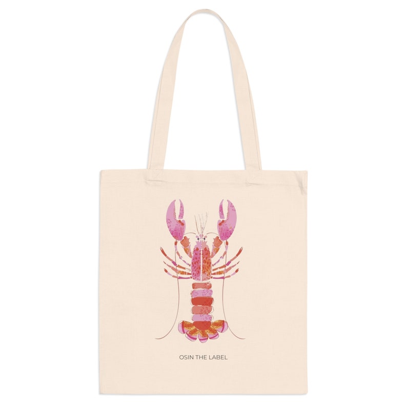 Pink Lobster Tote Bag afbeelding 2