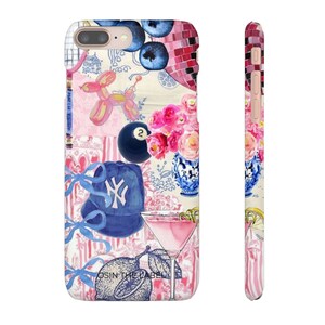 Pink & Blue Collage Phone Case afbeelding 5