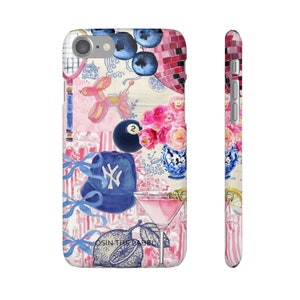 Pink & Blue Collage Phone Case afbeelding 8