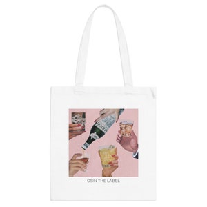 Pink Drinks Tote Bag afbeelding 1