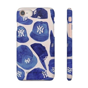 Blue NY Cap Phone Case afbeelding 3