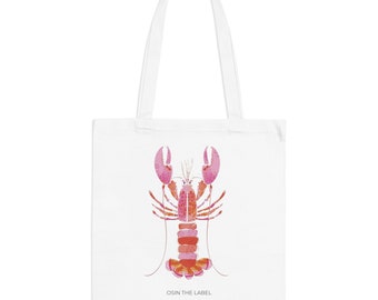 Pink Lobster Tote Bag