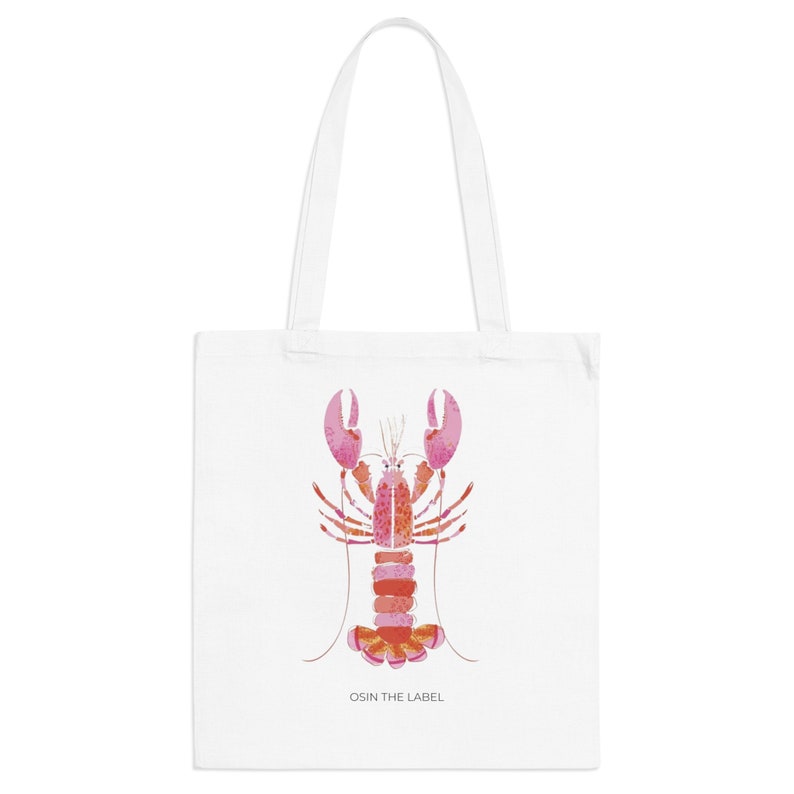 Pink Lobster Tote Bag afbeelding 1
