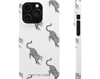 Black And White Leopard Phone Case