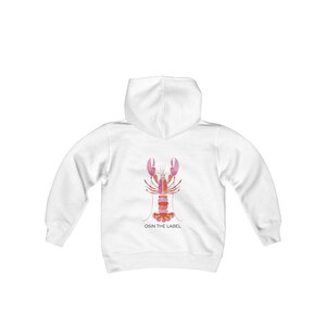 Pink Lobster Hoodie afbeelding 3