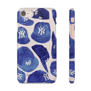 Blue NY Cap Phone Case afbeelding 2