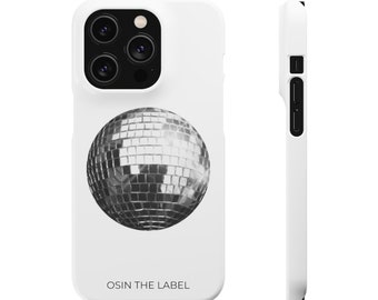 Grey Discoball Phone Case