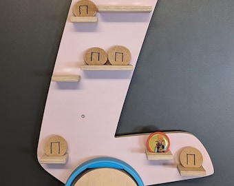 Buchstaben-Regal passend für Kekz | 13 Farben personalisierbar