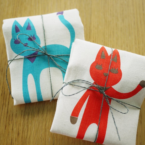 set of 2 small kitten bags limited of 8 sets