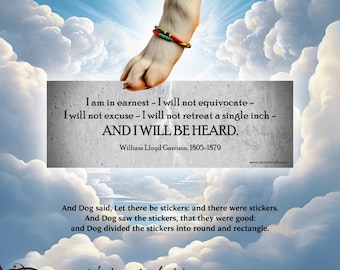 I Will Be Heard Bumper Sticker, Social Justice Activist Car Decal