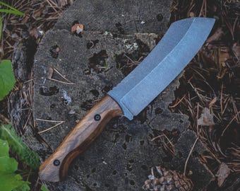Handmade Bushcraft Knife , Full Tang Hand Crafted Survival Knife