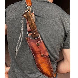 Handsmidd machete, handgjord bushcraft-fulltångskniv, överlevnad, taktisk, viking, julklapp