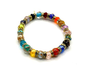 Bracelet Murano Glass beads - Bracciale in vetro di Murano fatto a mano