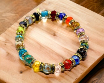 Bracelet Murano Glass beads - Handmade Murano glass bracelet