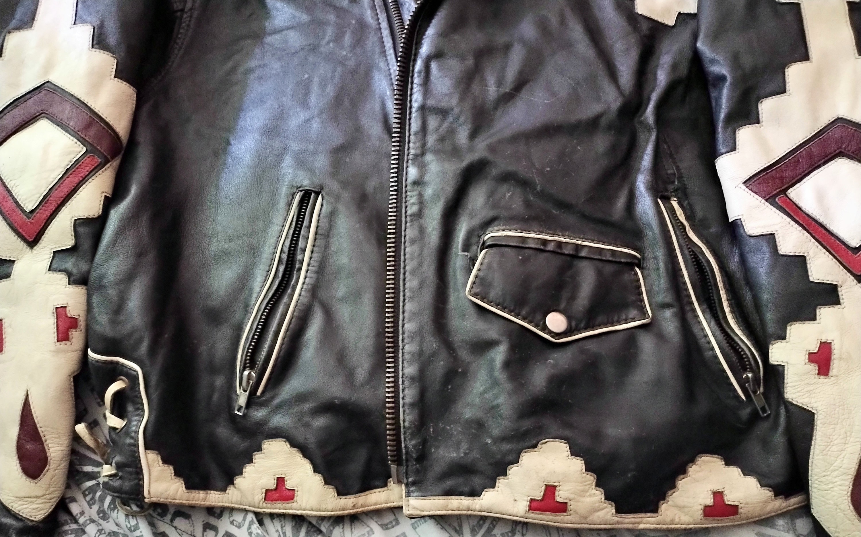 【 Vintage 80s Volcano Custom 】レザージャケット RARE Vintage Volcano 80's Leather Jacket Made by IRA Hoss