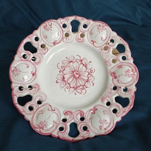 Vintage Decorative hand painted Wall Plate Portugal