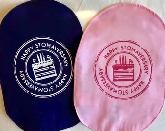 Ostomy, Ileostomy, Colostomy Fabric Stoma Cover Stomaversary