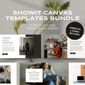 Showit Canvas Templates, Premade Showit Sections, Commercial License Showit Website Templates, Showit Design Kits, Showit Website Add-Ons.