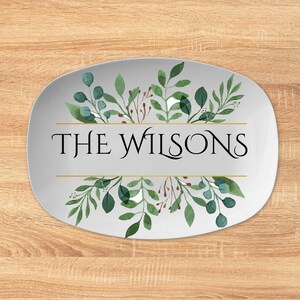 Gepersonaliseerd bord met familienaam | Gepersonaliseerde housewarming -huwelijkscadeau-
