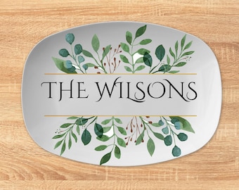 Gepersonaliseerd bord met familienaam | Gepersonaliseerde housewarming -huwelijkscadeau-