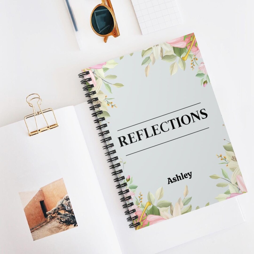 Personalized Spiral Journal,custom Reflections Notebook for Women,gift ...