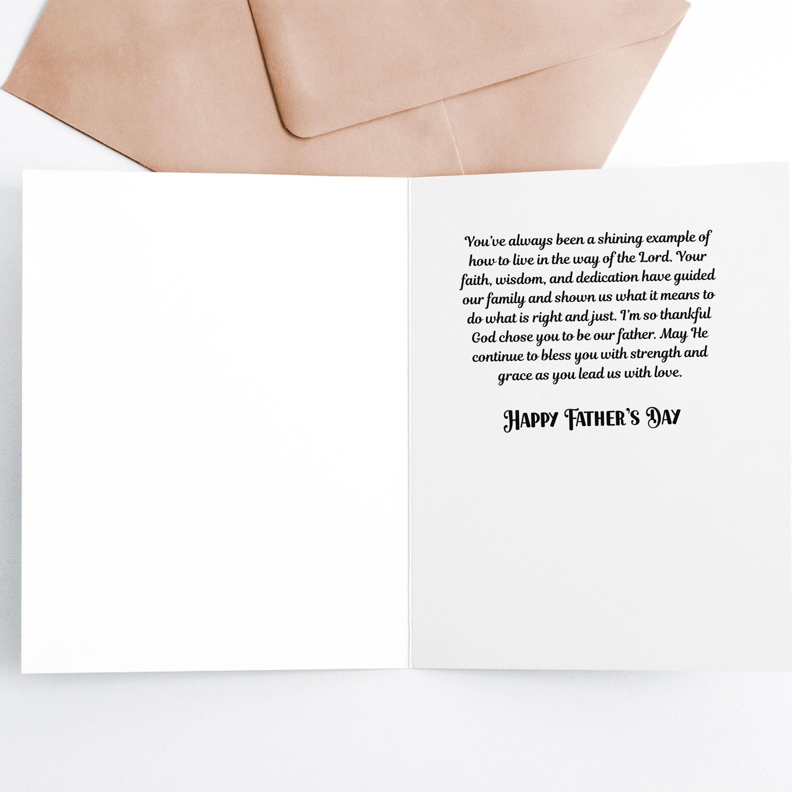 Christian Father's Day Card, Handmade Bible Verse Father's Day, Father ...