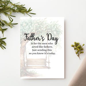 Deadbeat Vatertagskarte, schwierige Beziehung mit Papa, Karte für entfremdeten Vater, emotionaler Vatertag, Karte für abwesenden Papa