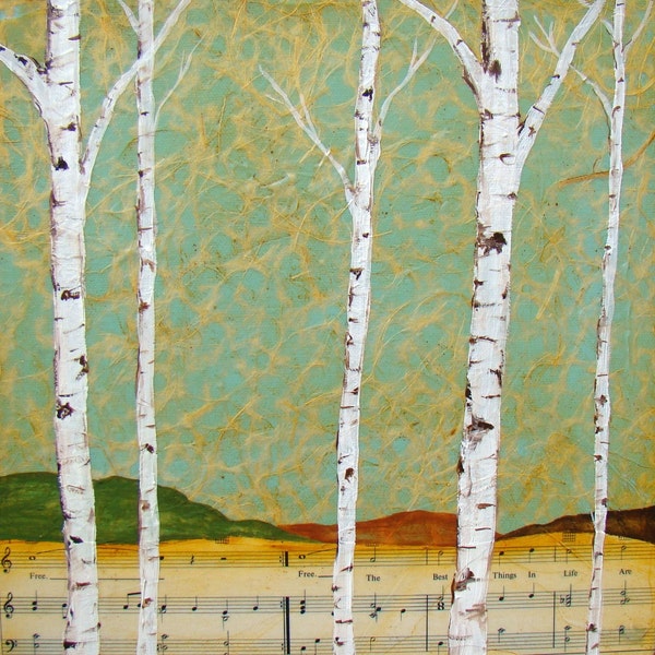 The Best things in Life-Original Mixed Media Painting