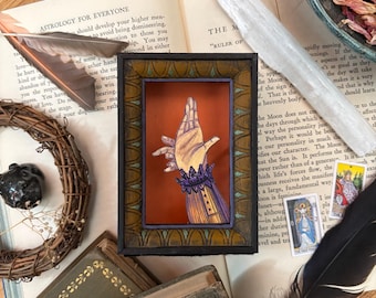 Victorian Hand Shadow Puppet Witch