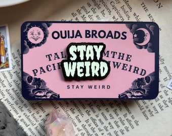 STAY WEIRD Glow-in-the-Dark Enamel Pin