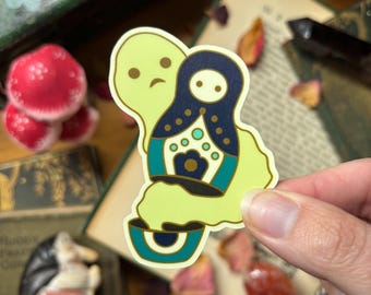 Glow-in-the-Dark Haunted Matroyshka Sticker (LIMITED EDITION)