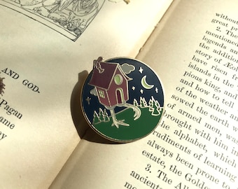 Glow-in-the-Dark Baba Yaga Pin