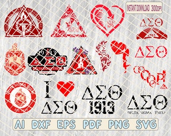 Delta Sigma Theta svg png, 15 Bundle Designs, 1913 hand sign cut File, Delta Sigma Theta sign, 1913 AEO, Delta Sigma SVG, Instant Download