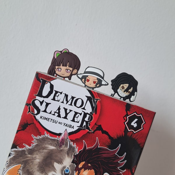 Demon slayer manga bookmarks Lesezeichen Büroklammer Haus Arbeit kimetsu no yaba kawaii geschenkidee