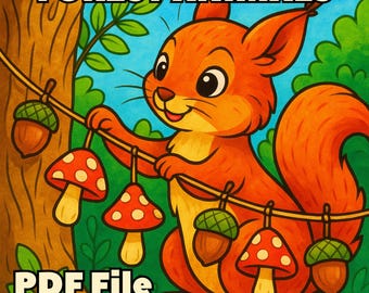 Forest animal coloring pages PDF | 10 woodland creatures | Printable coloring book for kids