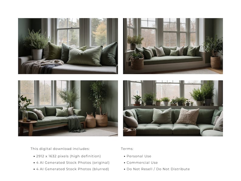 Spax Background Sage Green Cozy, Windowseat Zoom Home Office Background, Professional ...