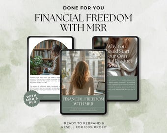 Financial Freedom Ebook Guide, Passive Income Business, Rebrand and Resell | MRR PLR, Done-For-You Digital Products, Master Resell Rights