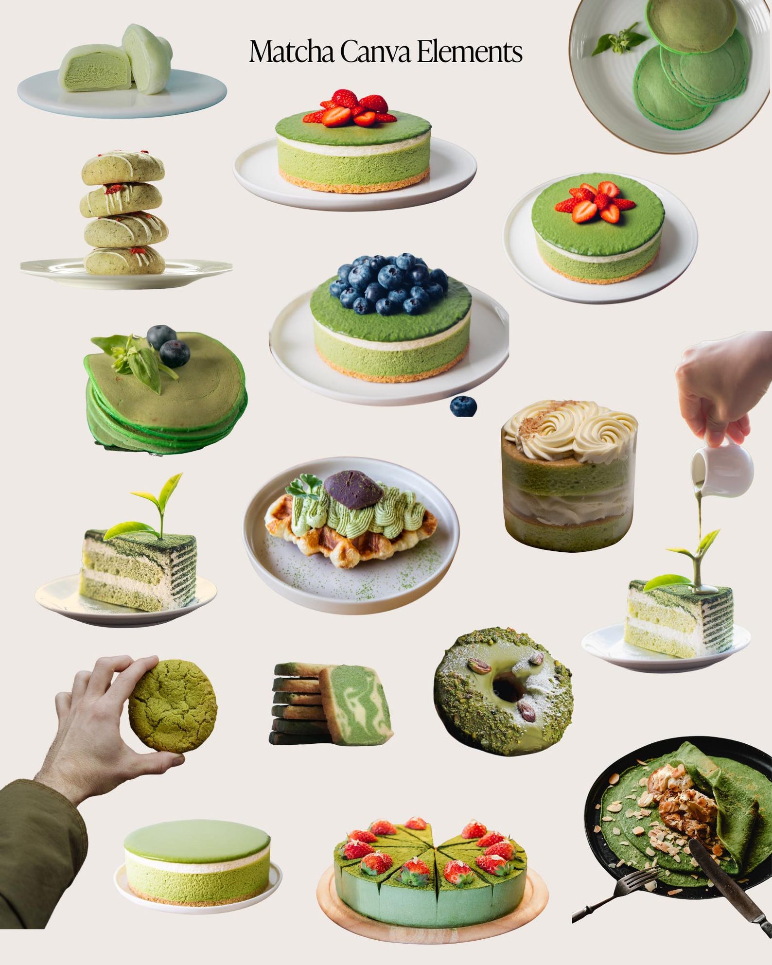 130+ Matcha Elements, Viral Social Media Posts, Trendy Carousels Canva ...