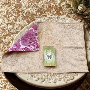 Tapis de tirage en velours & coton – 59,5 x 37,5 cm
